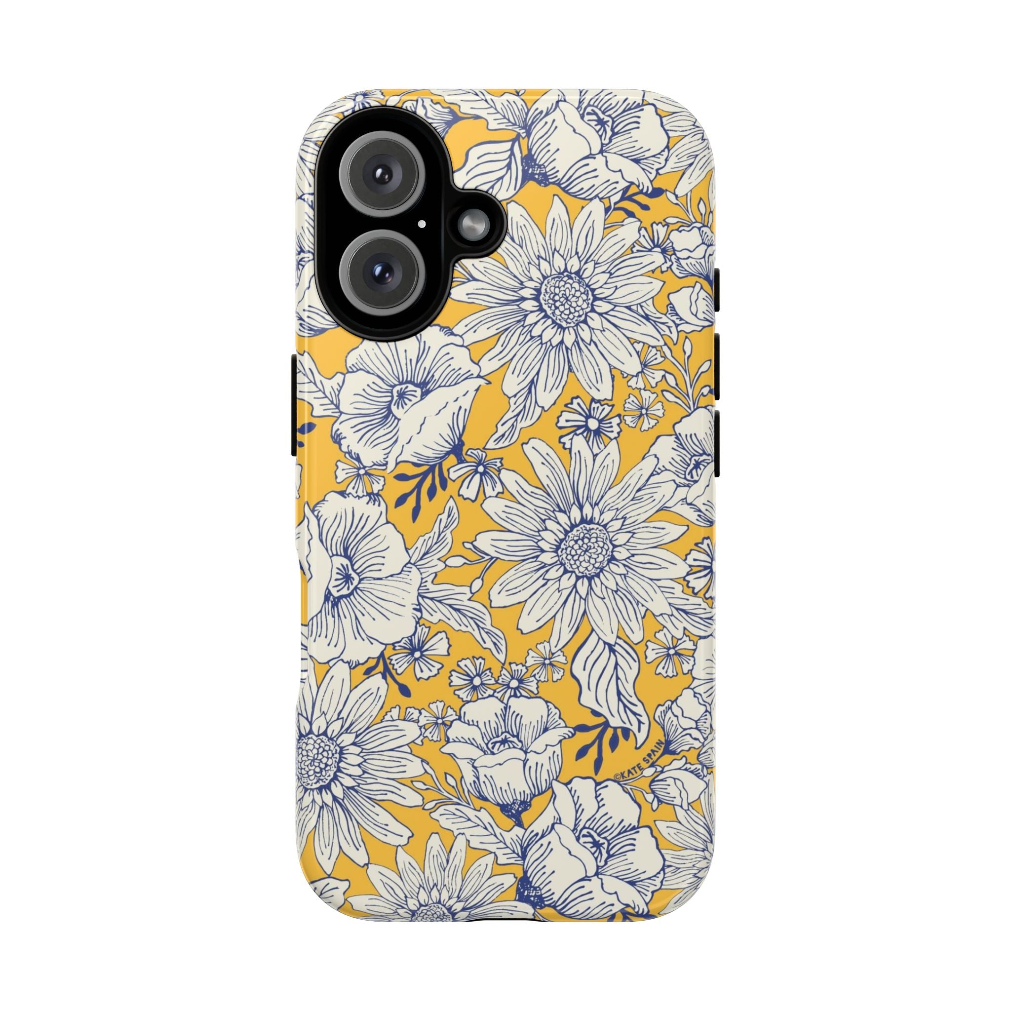 Jardin tough case for iPhone 16 - glossy elegant floral jardin design