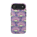 Lantern Flower MagSafe iPhone 17 Air Case – Glossy | periwinkle, purple, mauve, sage botanical lantern floral print