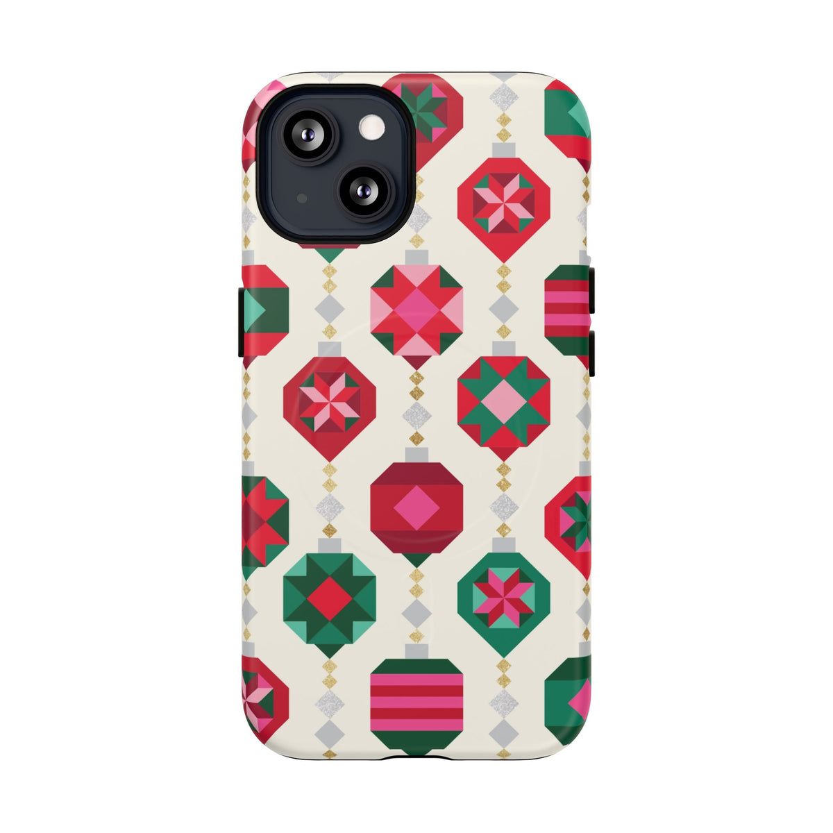 Felicity Ornaments MagSafe iPhone 13 Case – Matte | holiday ornament print