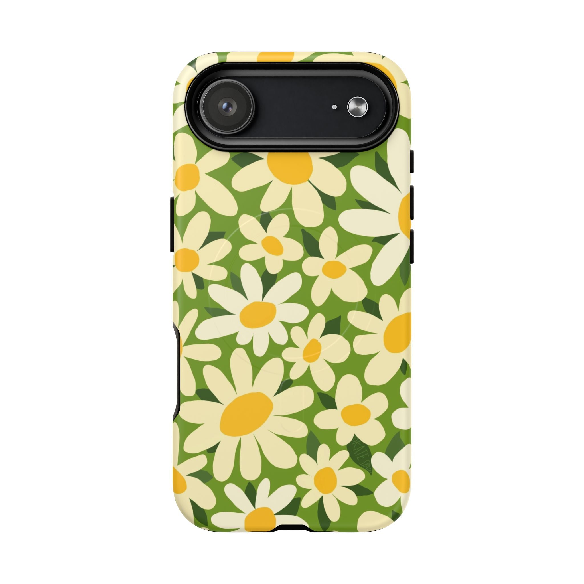 Shasta Daisy MagSafe iPhone 17 Air Case – Matte | green, white, yellow daisy floral print