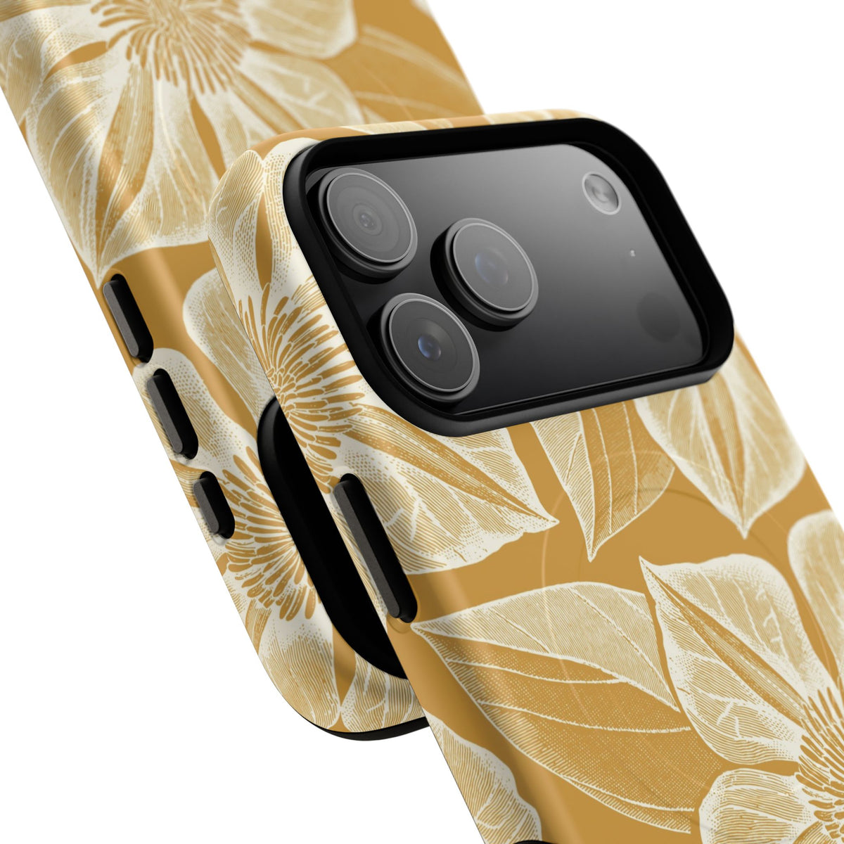 Vintage Bloom Gold iPhone MagSafe Case