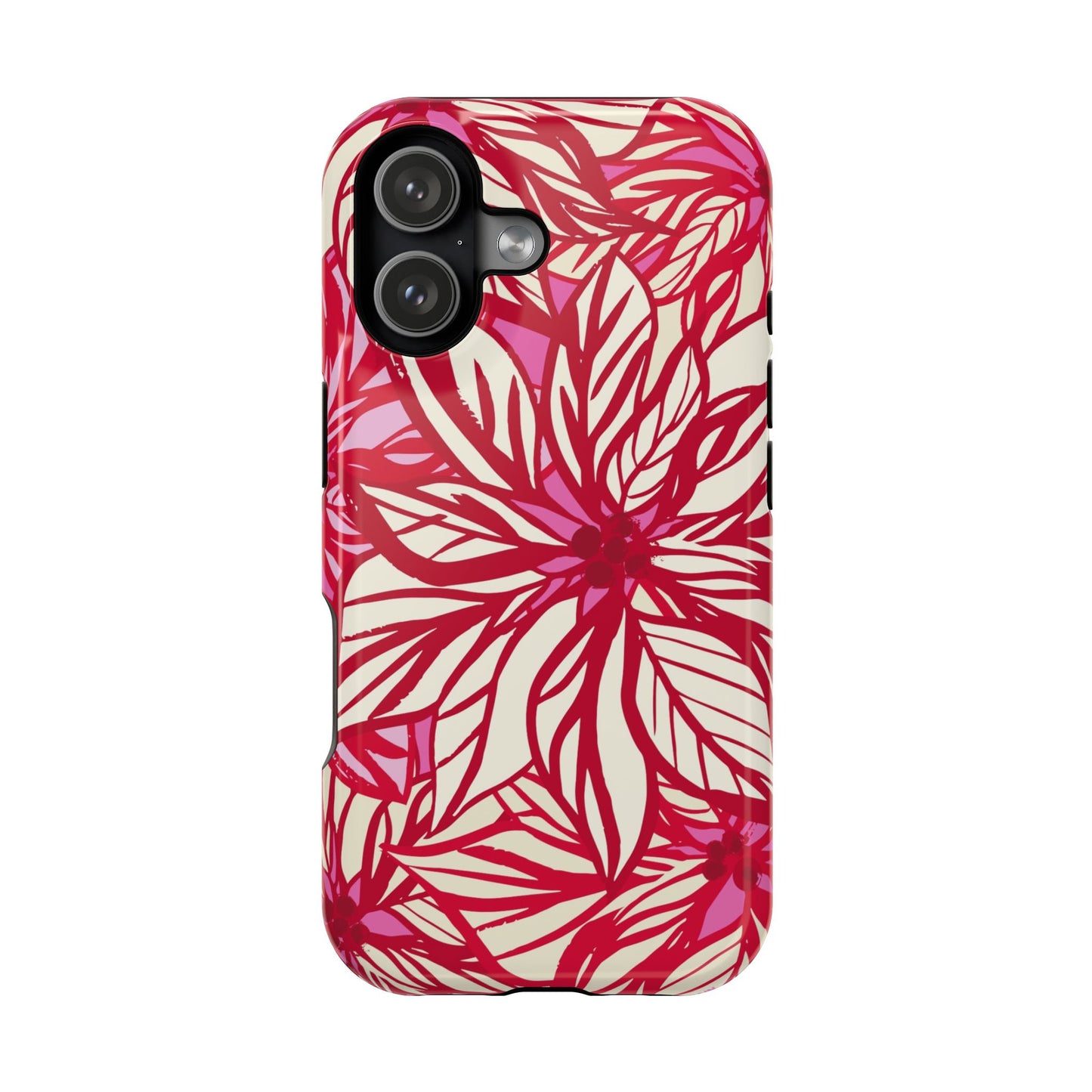 Poinsettia iPhone MagSafe Tough Case