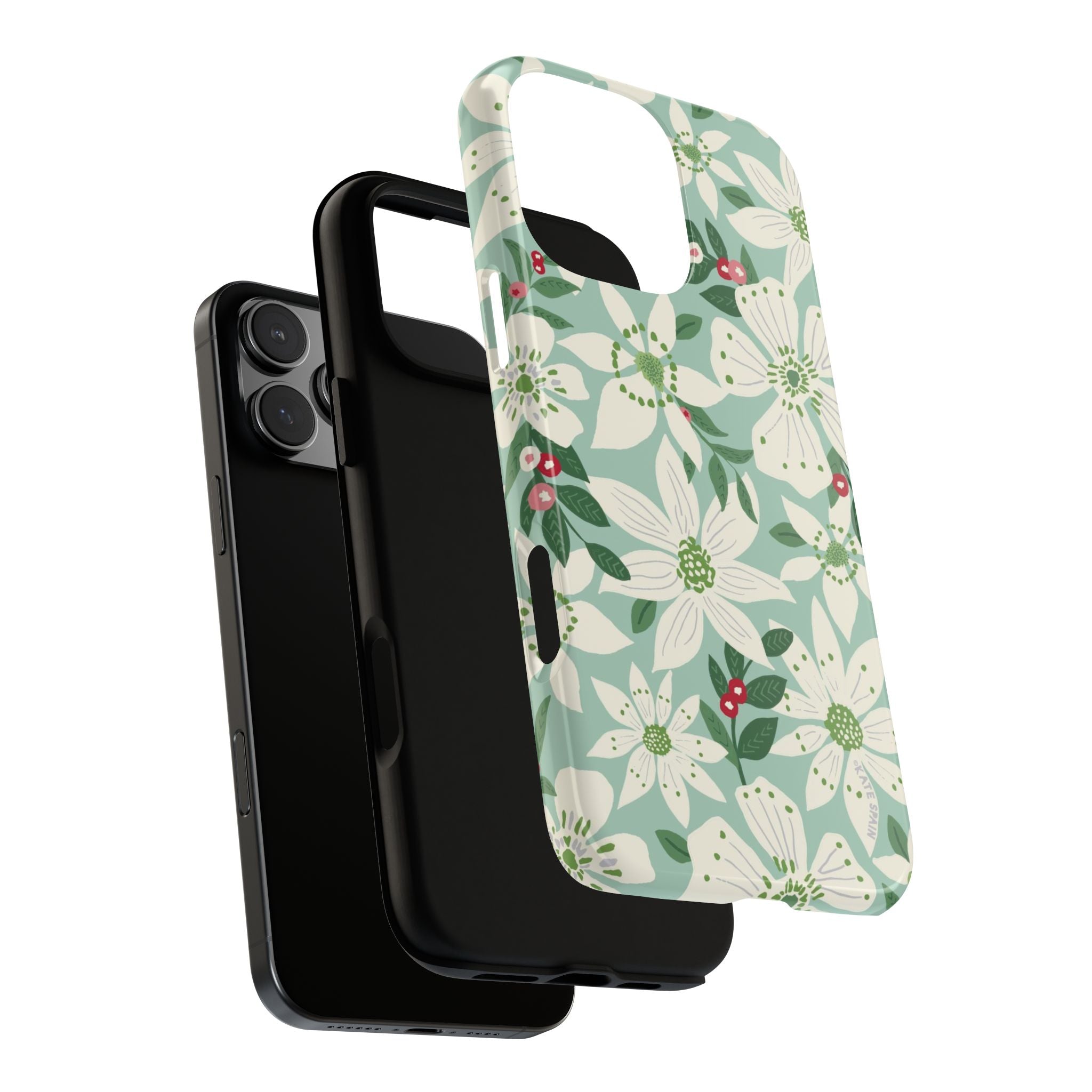 Gardenia Tough iPhone 16 Pro Max Case – exploded side view showing dual-layer construction