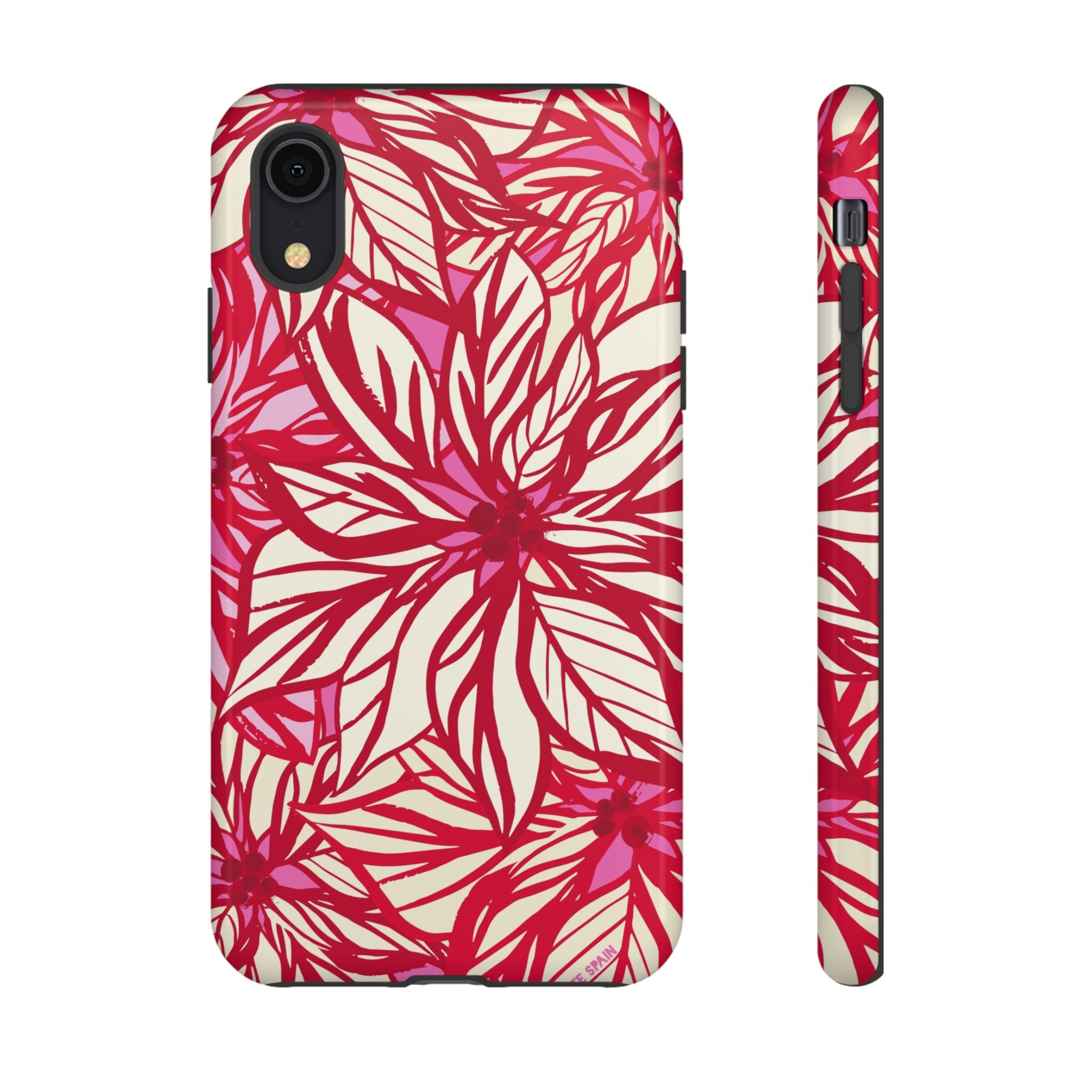 Poinsettia iPhone Tough Case iPhone XR Glossy