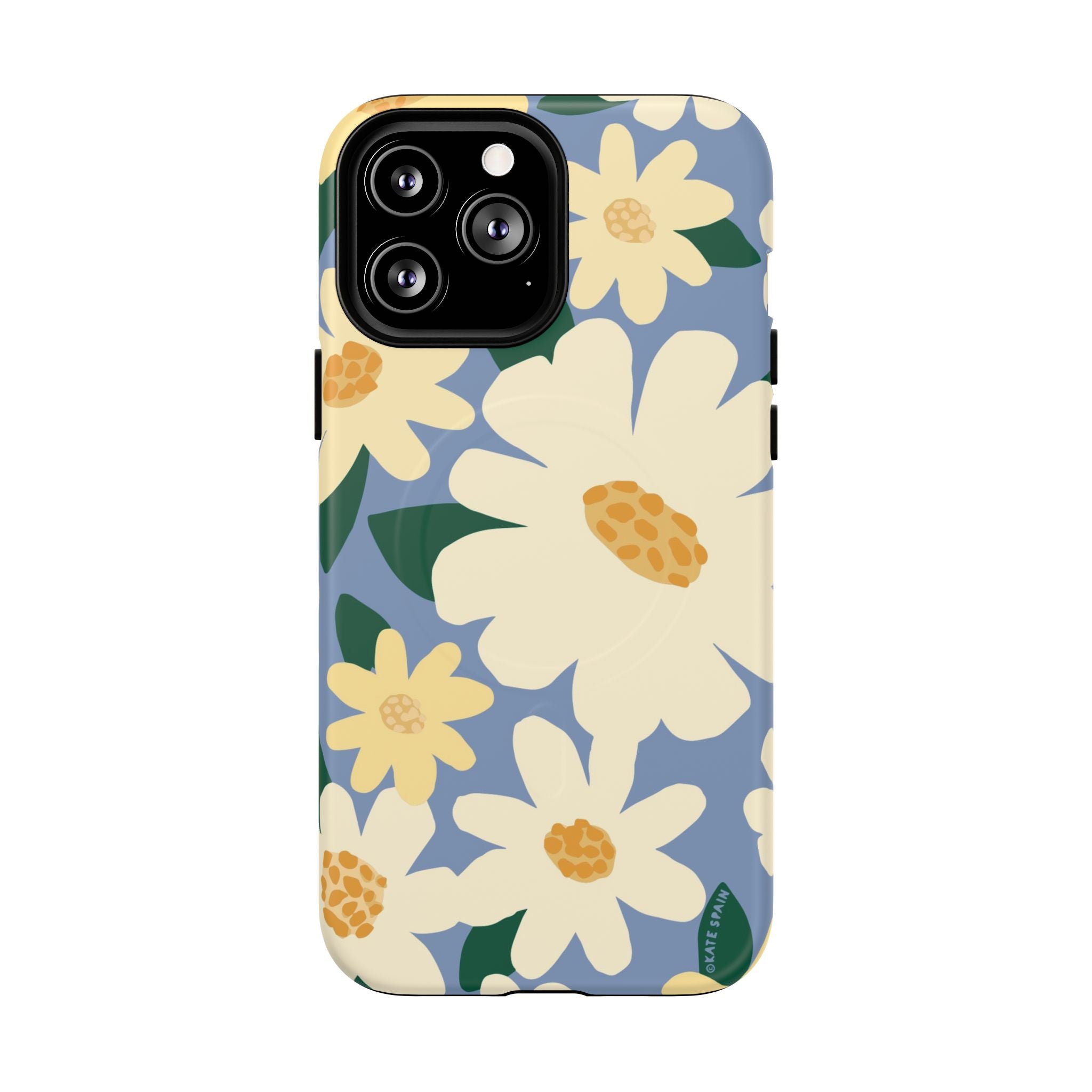Chamomile MagSafe iPhone 13 Pro Max Case – Matte | periwinkle, cream, yellow botanical daisy floral print