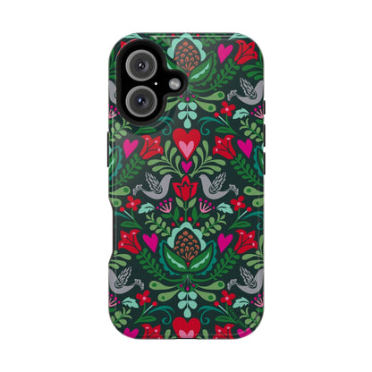 Rosemaling iPhone MagSafe Tough Case iPhone 16 Glossy