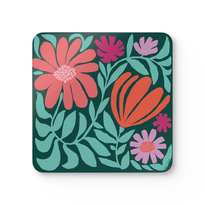Botanica Floral Cork Coaster Set