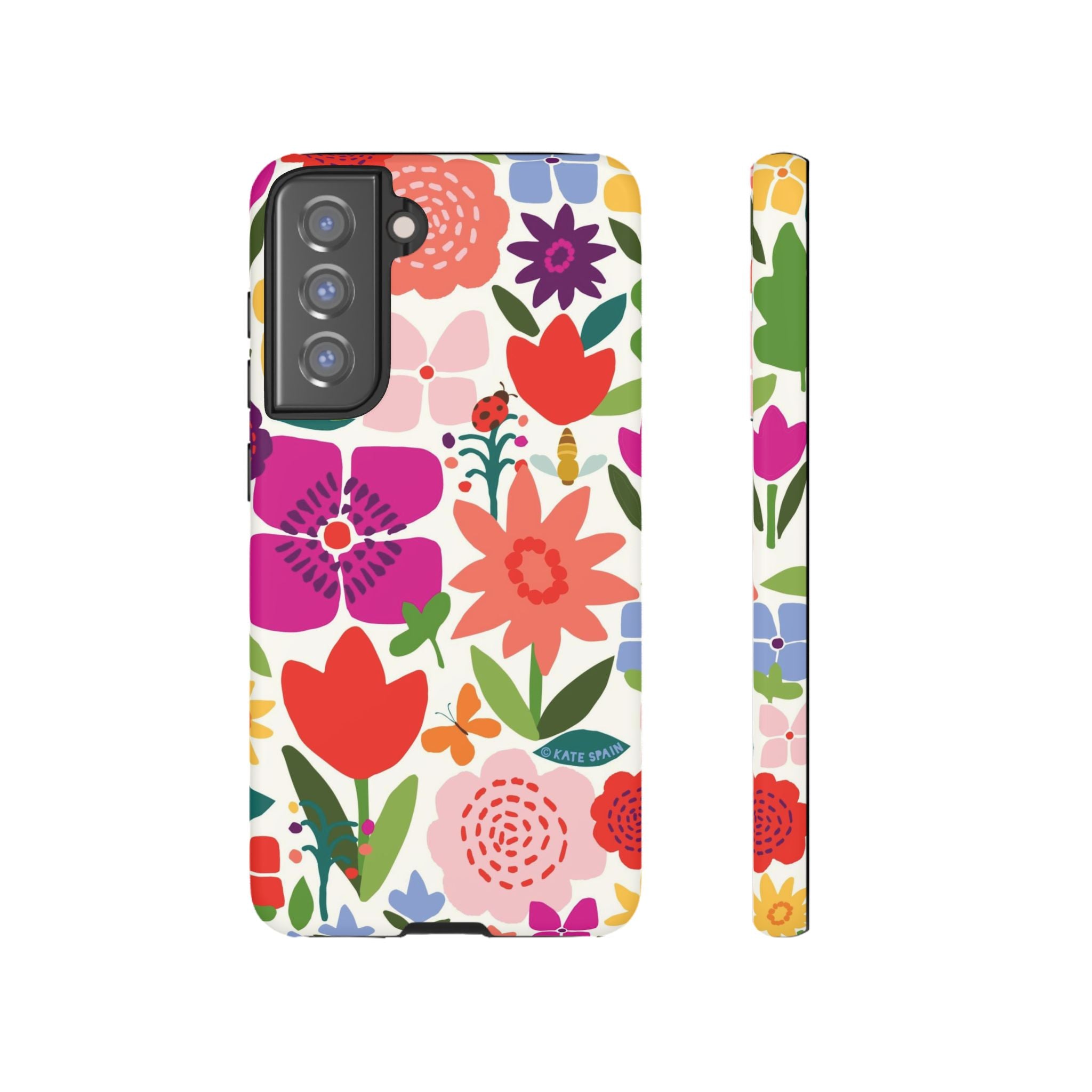 Happy Blooms Samsung Tough Case Samsung Galaxy S21 FE Matte