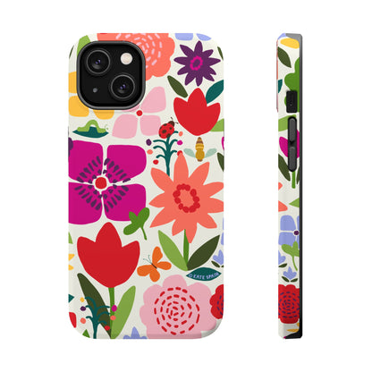 Happy Blooms iPhone MagSafe Tough Case iPhone 14 Matte