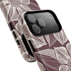 Vintage Bloom Burgundy iPhone MagSafe Case