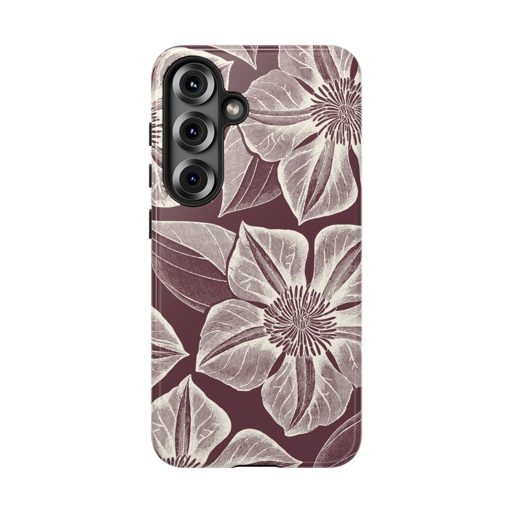 Vintage Bloom Burgundy Samsung Case
