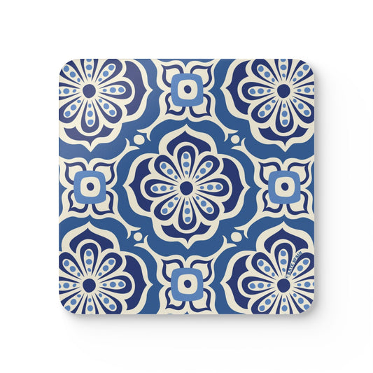 Alhambra Navy Cork Coaster Set