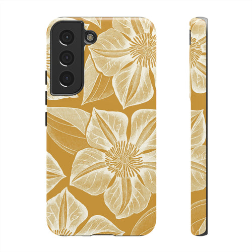 Vintage Bloom Gold Samsung Case