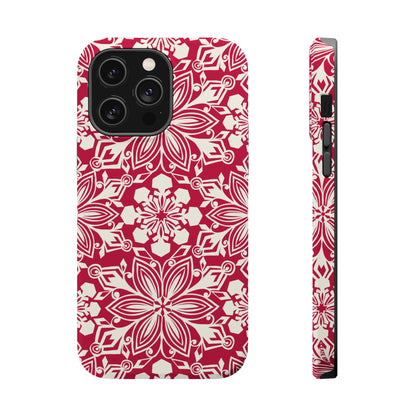 Snowfall Paper Cut Snowflake MagSafe Tough Case iPhone 14 Pro Max Matte