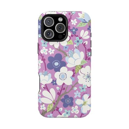 Cherry Blossoms MagSafe Tough Case iPhone 16 Pro Max Glossy