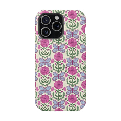 Butterfly MagSafe iPhone Case - Elegant Nature Art