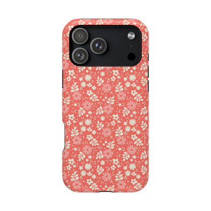 Petaline Floral Daisy Coral MagSafe Case