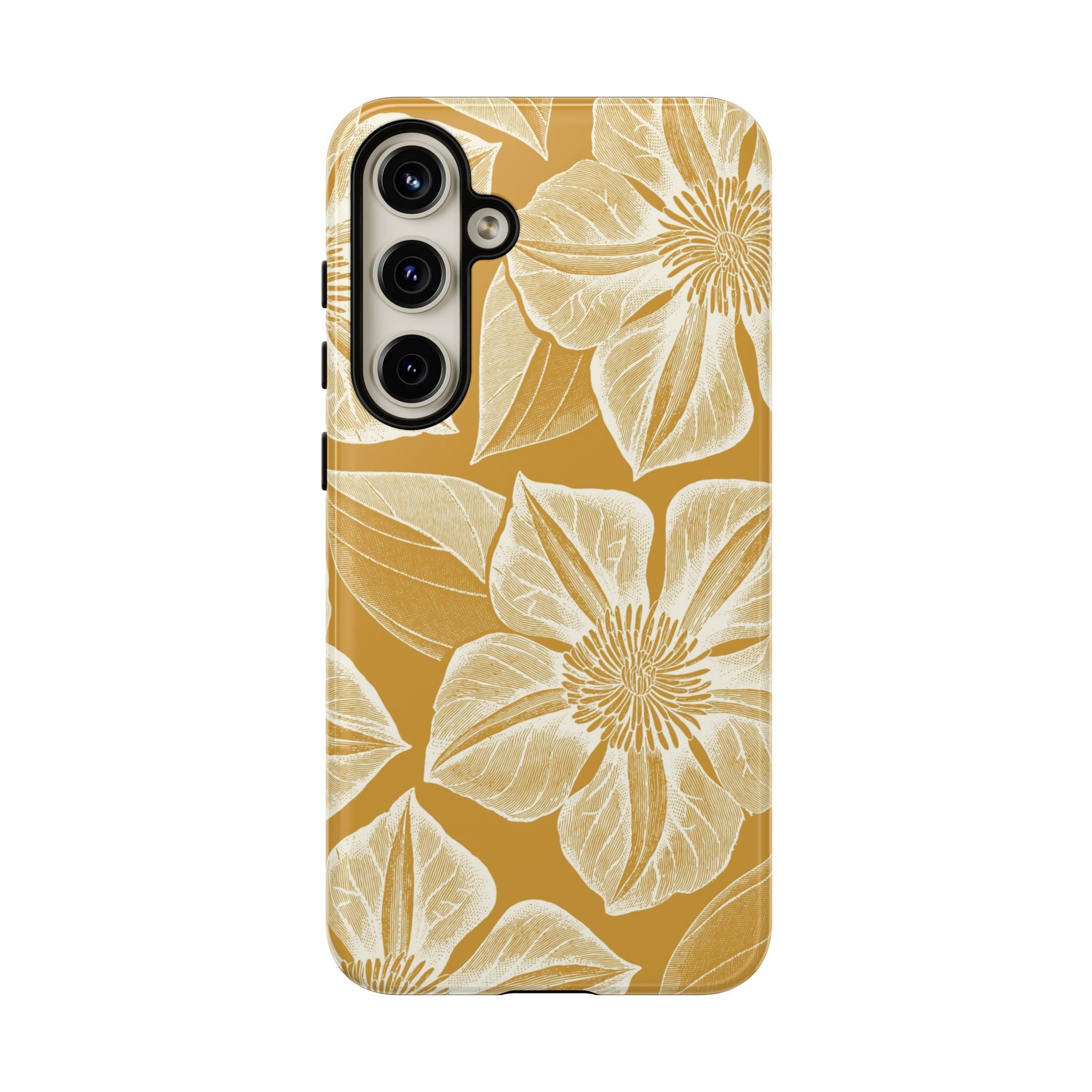 Vintage Bloom Gold Samsung Case