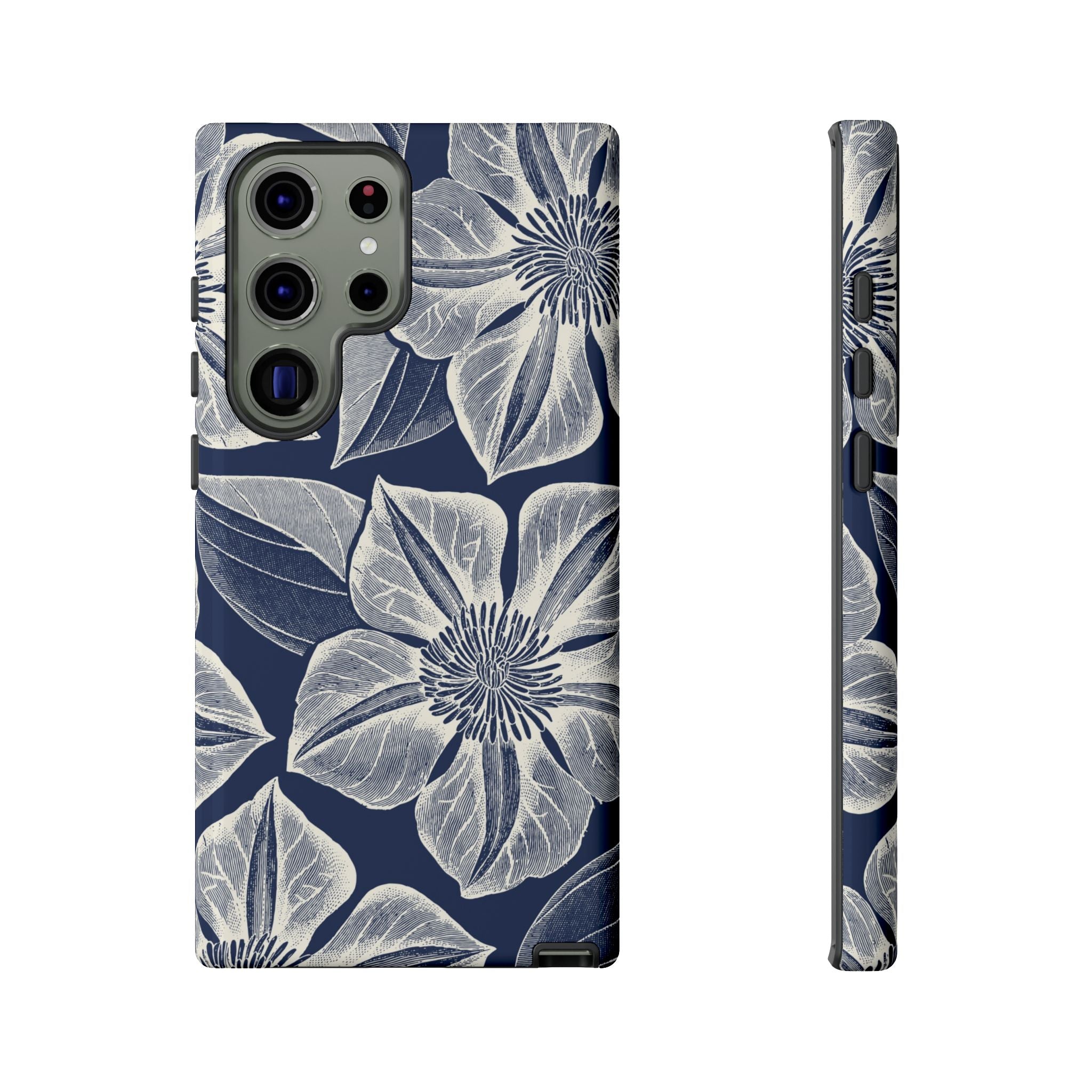 Vintage Bloom Navy Samsung Case
