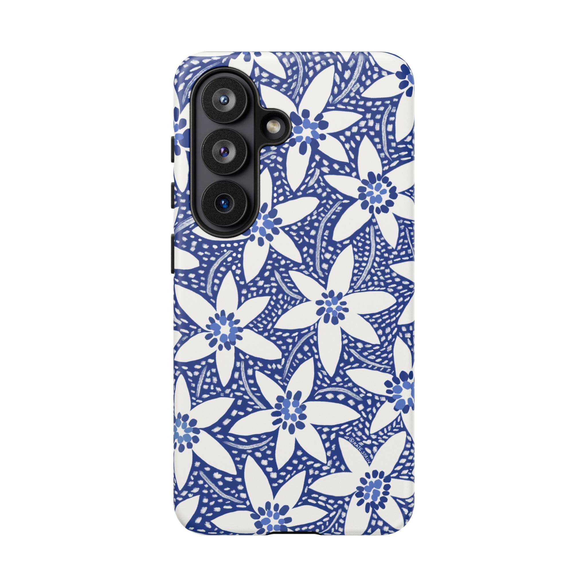 Starflower Samsung Galaxy S26 Case – Matte | angled view showing camera cutout and slim profile