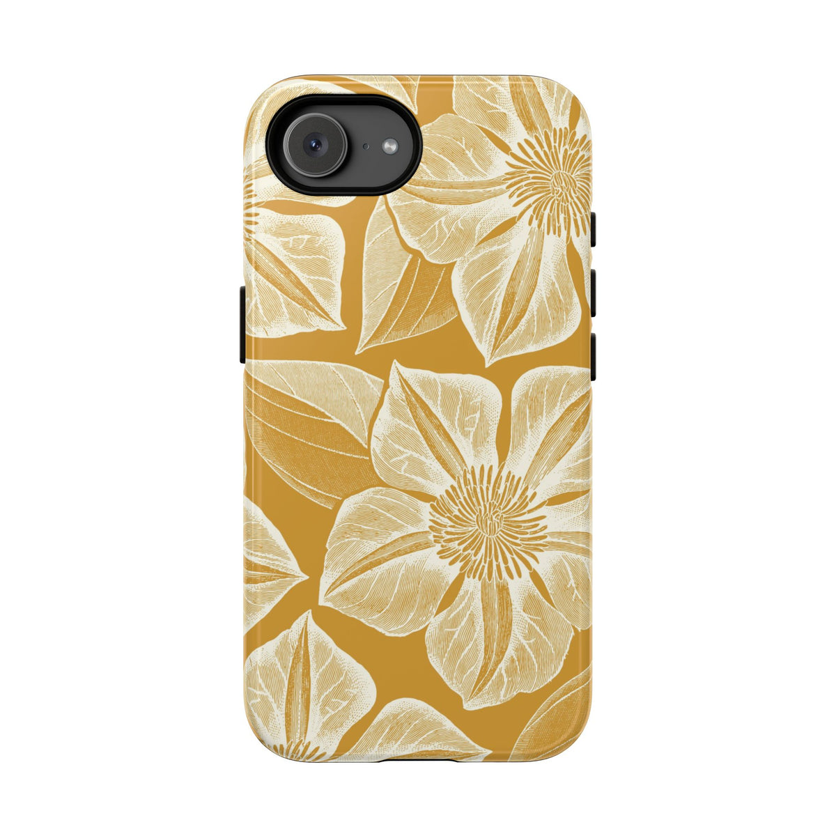 Vintage Bloom Gold iPhone Case