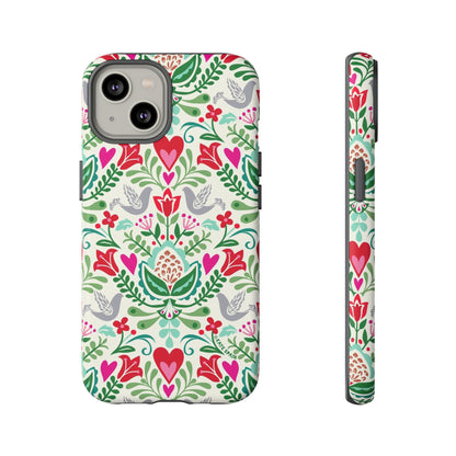 Rosemaling iPhone Tough Case iPhone 14 Matte
