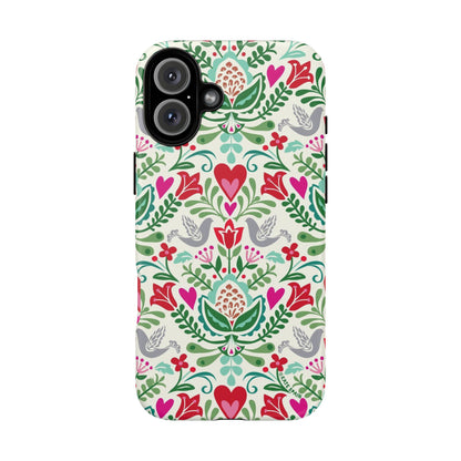 Rosemaling iPhone Tough Case iPhone 16 Plus Matte
