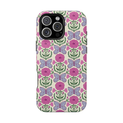 Butterfly MagSafe iPhone Case - Elegant Nature Art