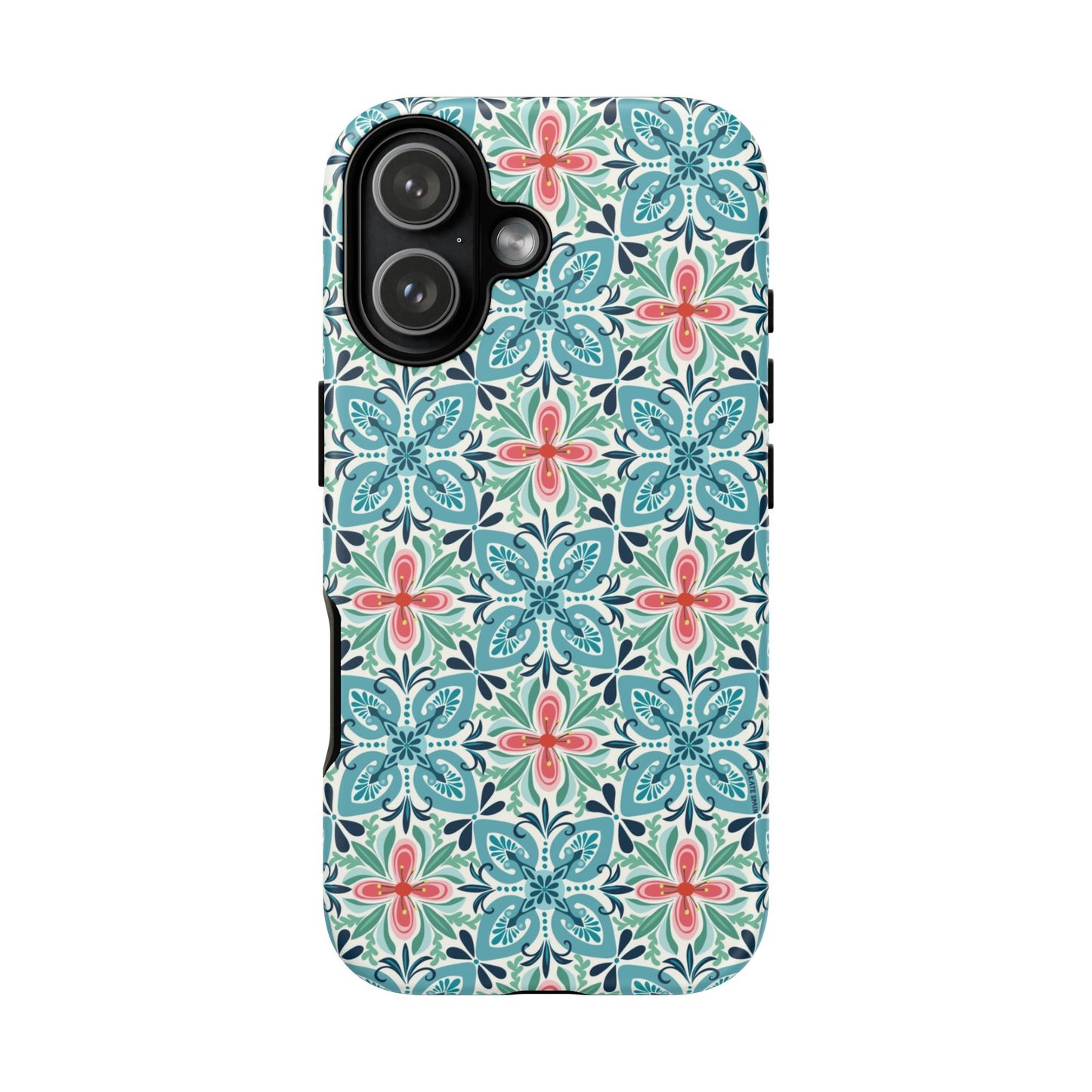 Stonecrop Floral Tile iPhone Tough Case