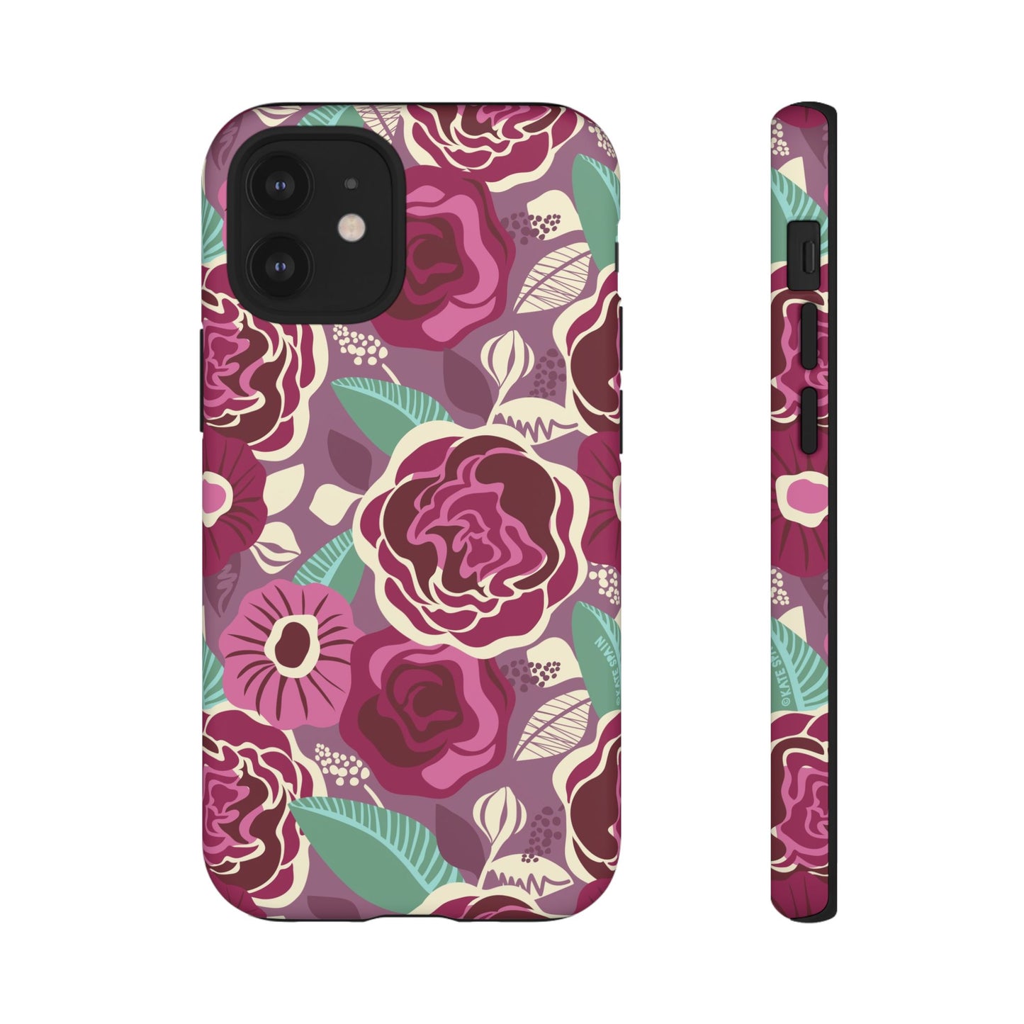 Tea Rose Burgundy iPhone Tough Case