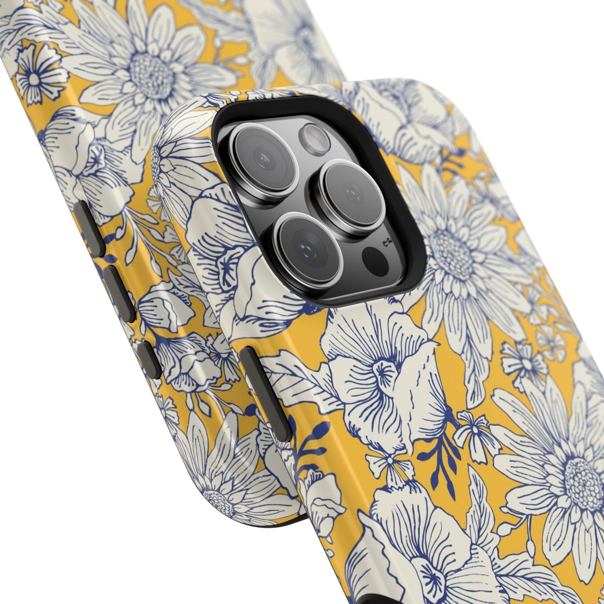 Jardin Luxury MagSafe iPhone 16 Pro Max Case – Glossy – side profile showing 3-lens camera in slim fit