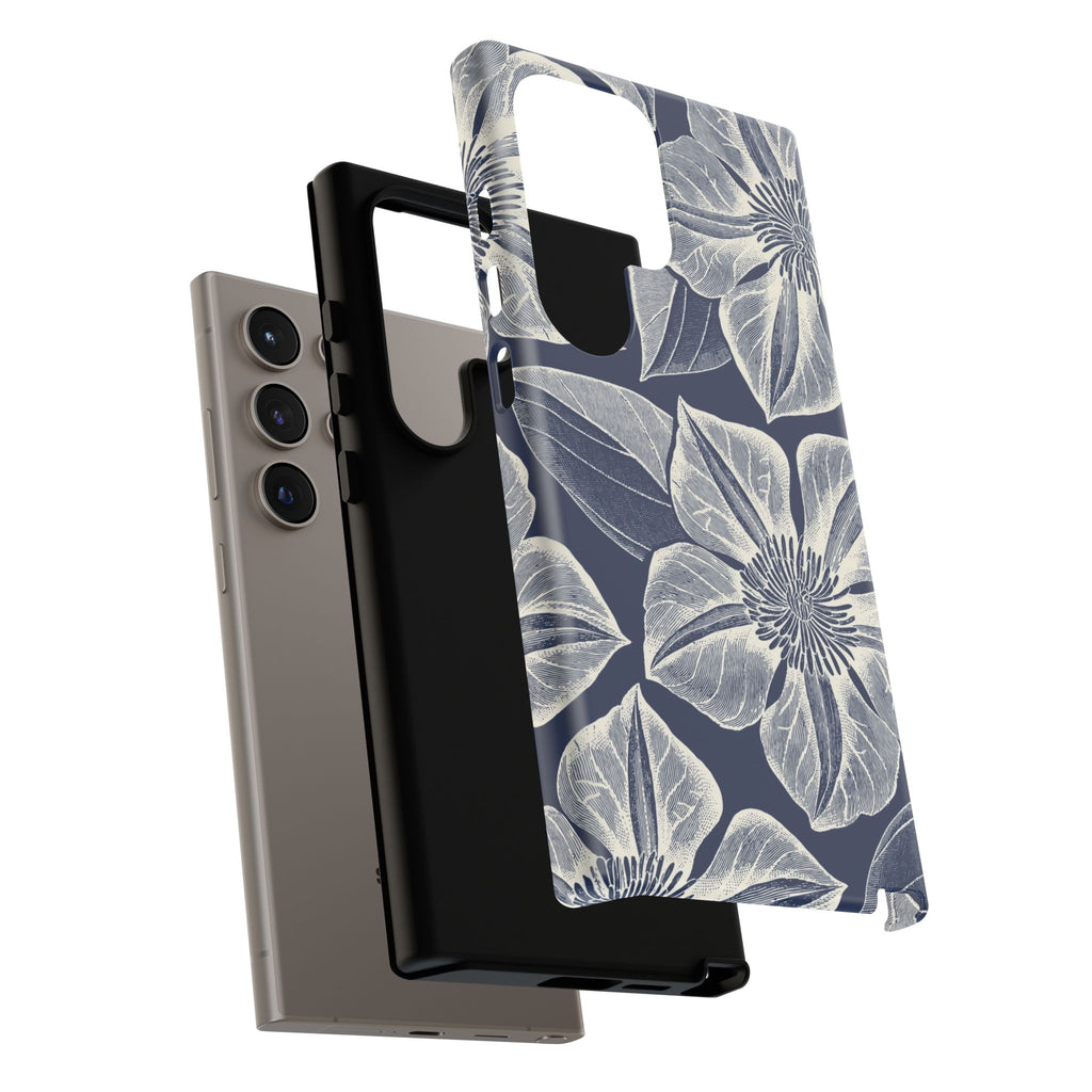 Vintage Bloom Navy Samsung Case