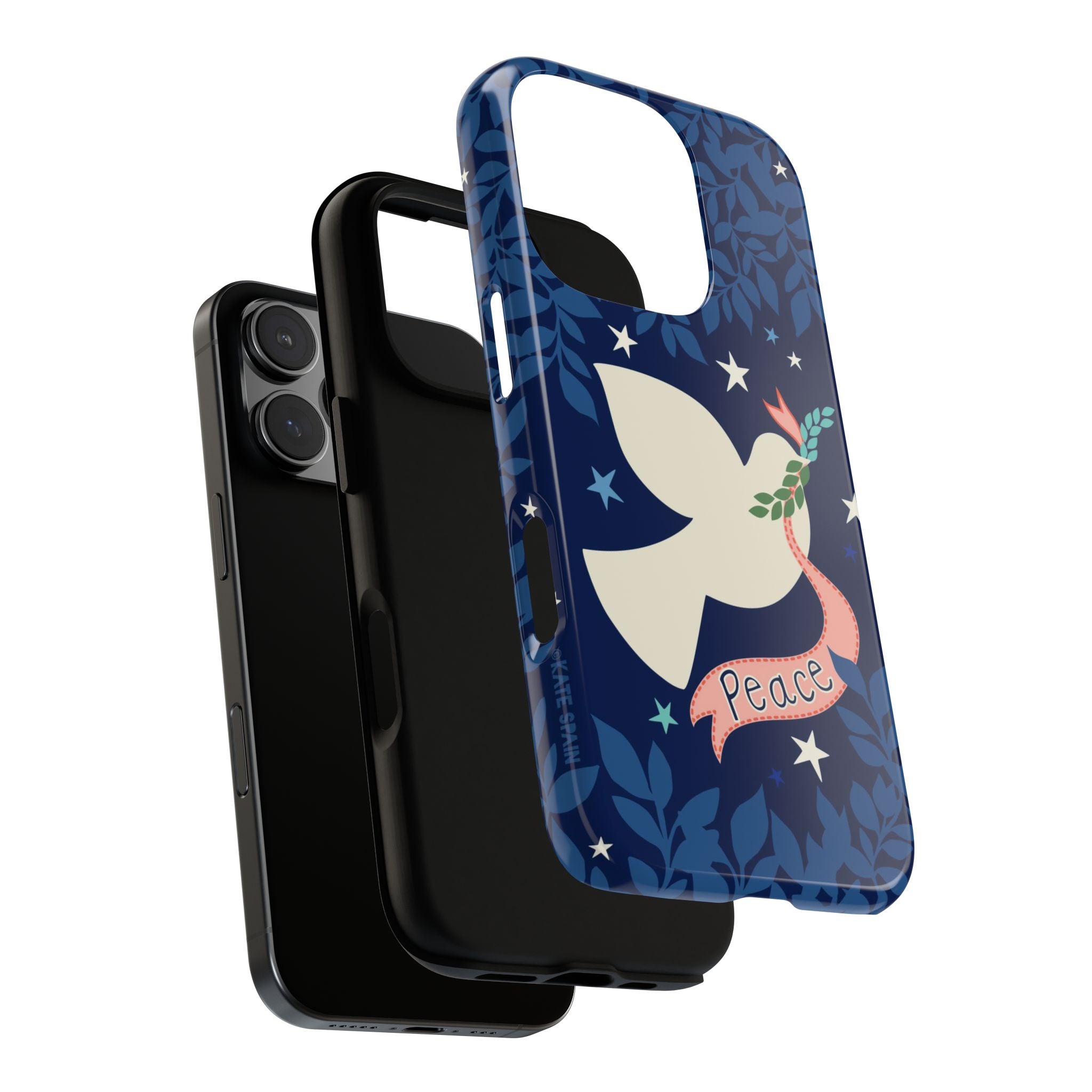 Peace Tough iPhone 16 Pro Max Case – exploded side view showing dual-layer construction