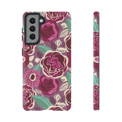 Tea Rose Burgundy Samsung Galaxy Tough Case