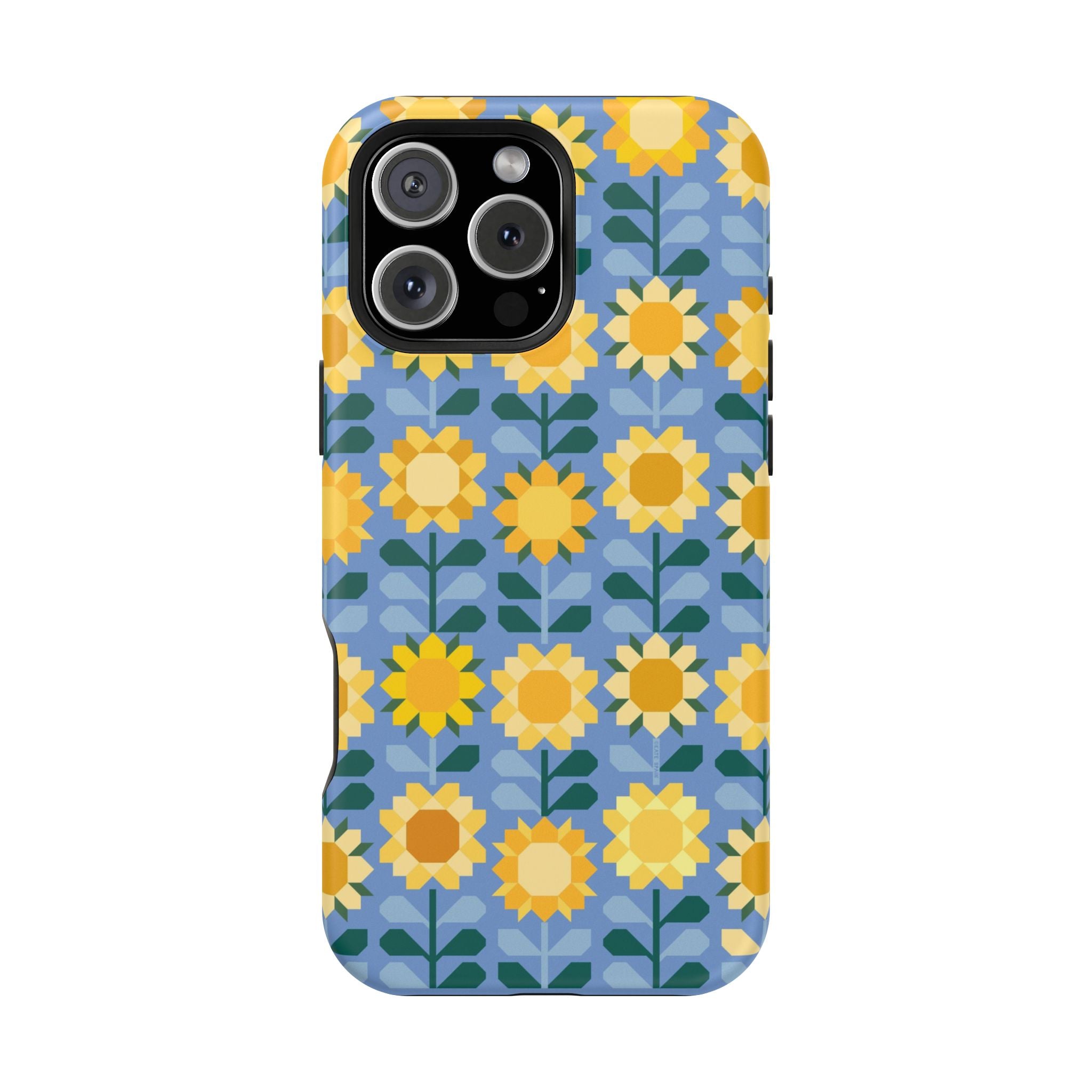 iPhone 16 Pro Max MagSafe case with Sunflowers pattern in matte finish