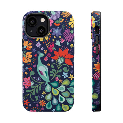 Peacock Sanctuary iPhone MagSafe Tough Case iPhone 13 Mini Glossy