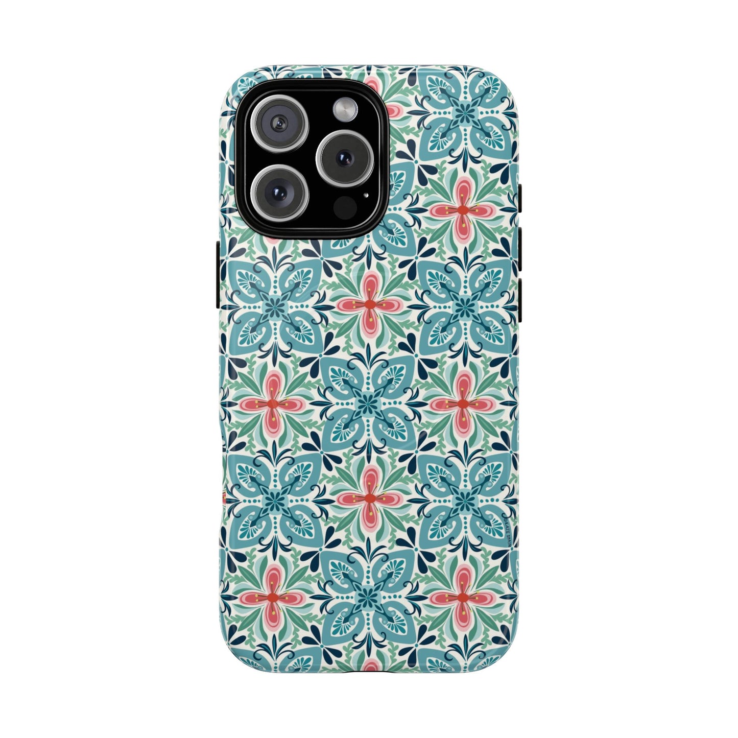 Stonecrop MagSafe iPhone Case - Floral Tile Geometric Pattern