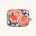Tea Rose Navy AirPods Case