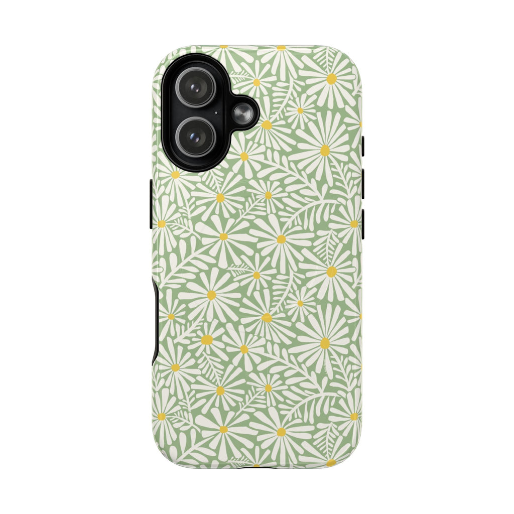 Montauk Daisy Meadow Green MagSafe iPhone Case