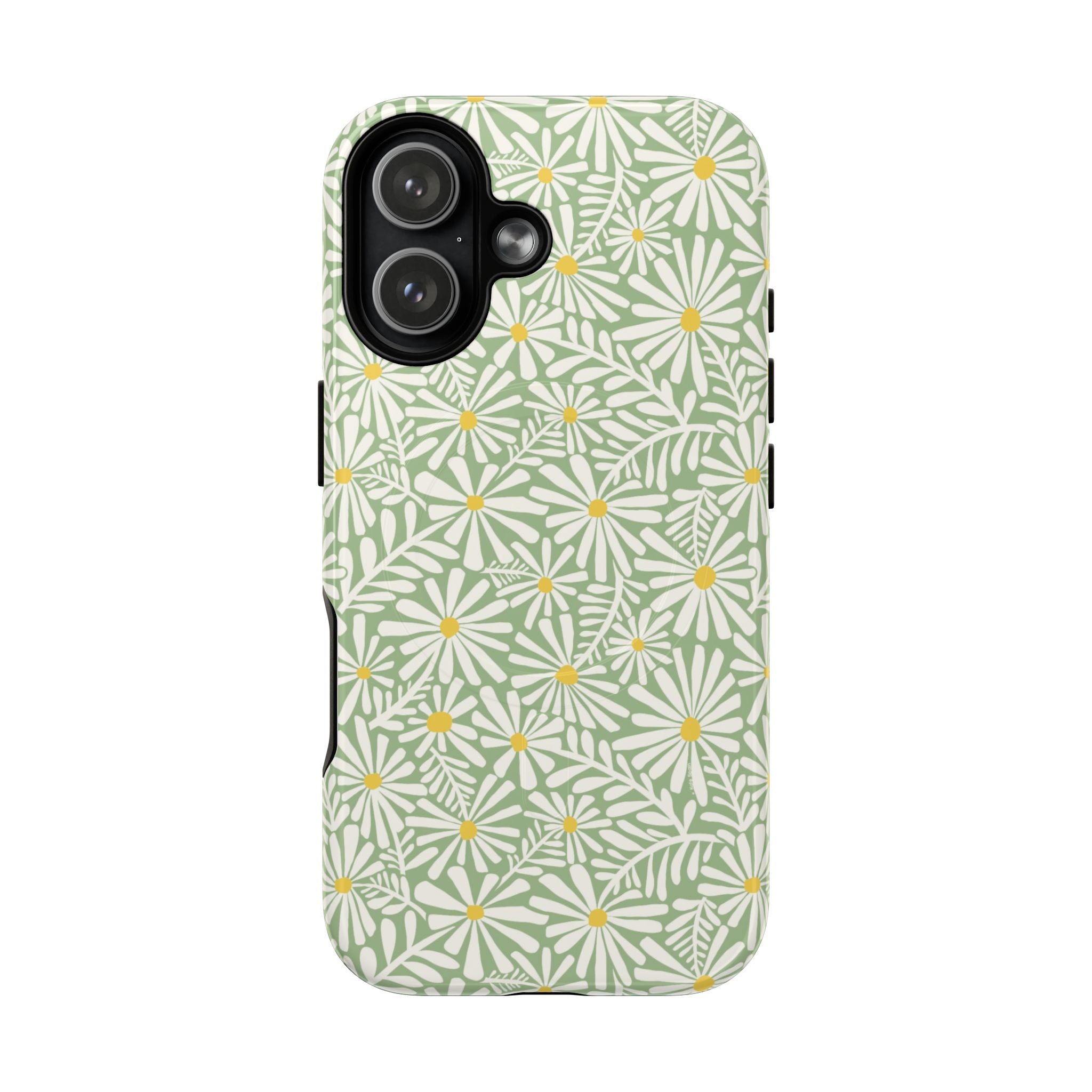 Montauk Daisy Meadow Green MagSafe iPhone Case