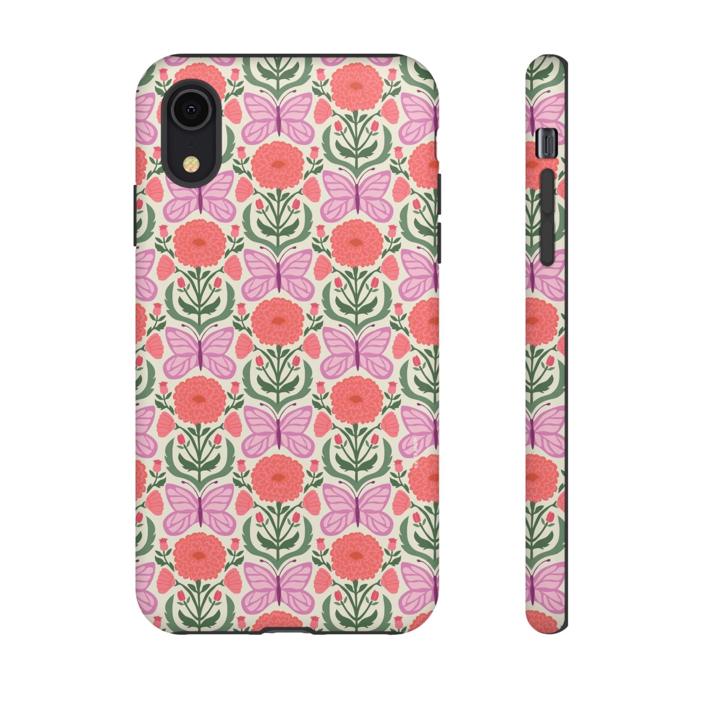 Pink Butterfly iPhone Case - Nature Inspired Design