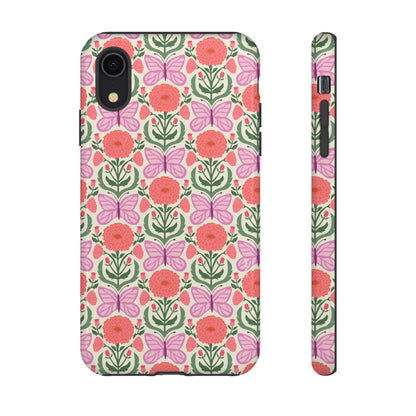Pink Butterfly iPhone Case - Nature Inspired Design