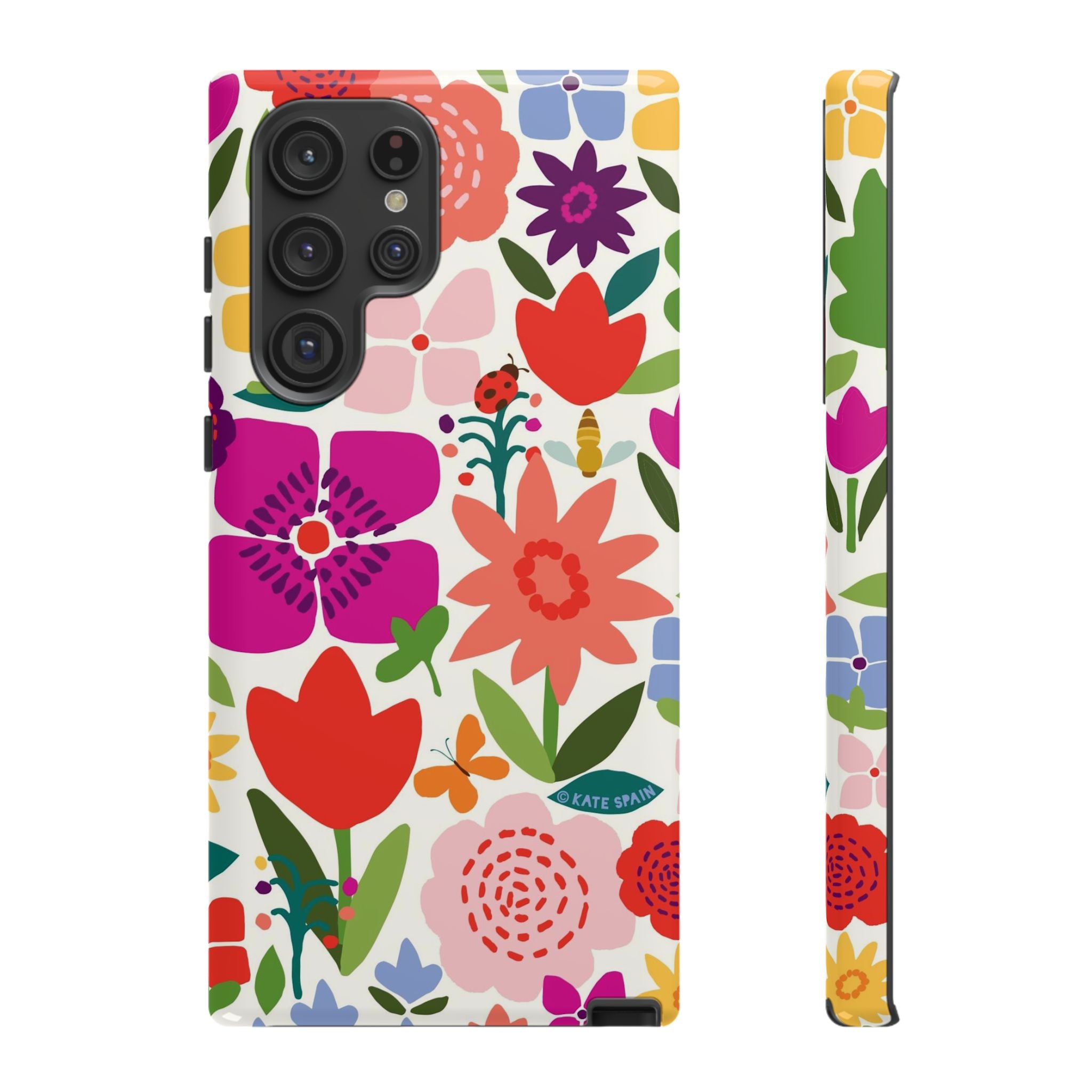 Happy Blooms Samsung Tough Case Samsung Galaxy S22 Ultra Glossy