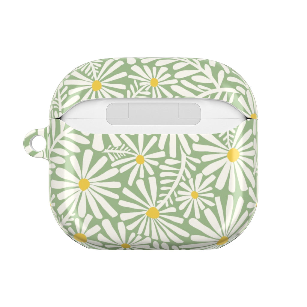 Montauk Daisy Meadow Green AirPods Case