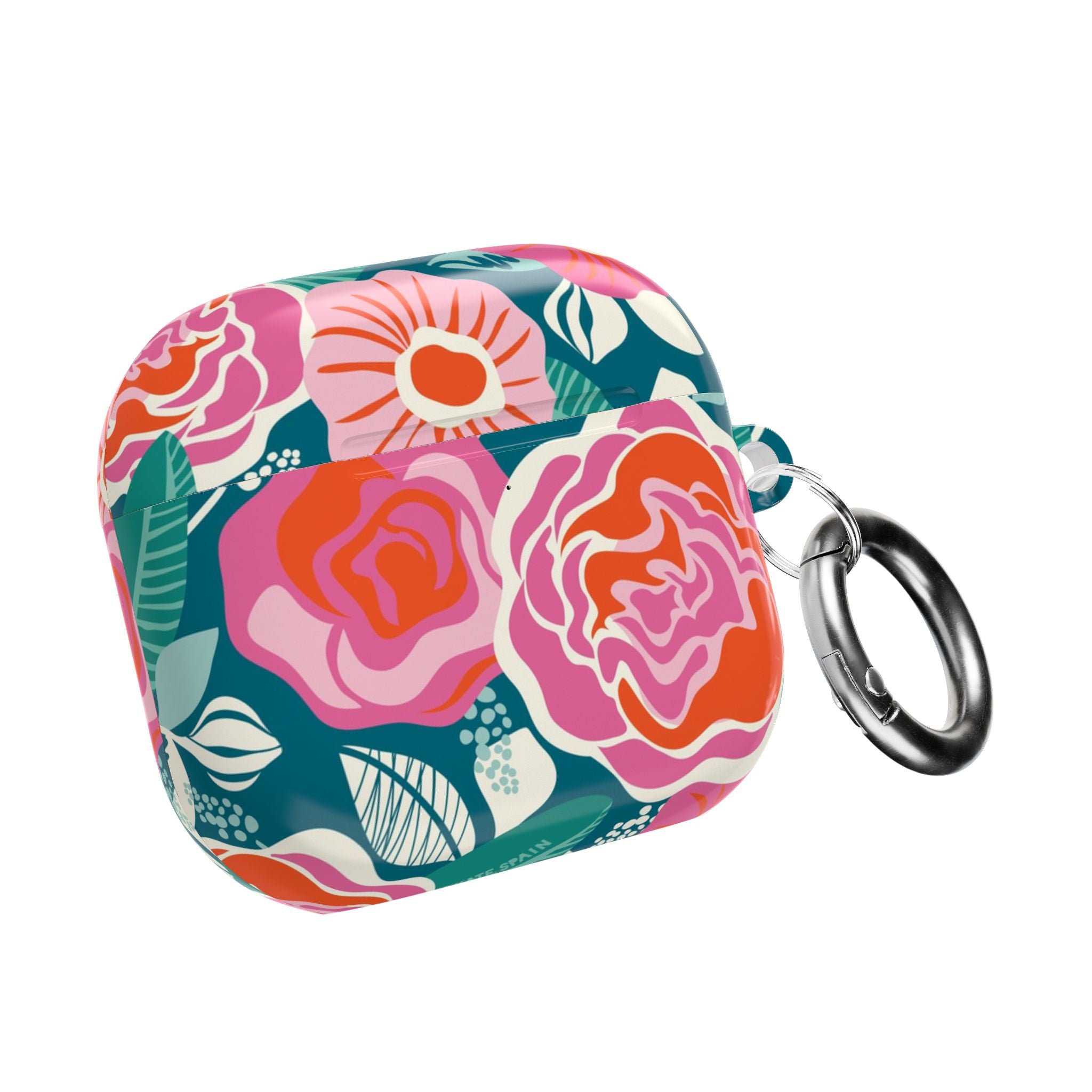 Tea Rose Teal AirPods Case