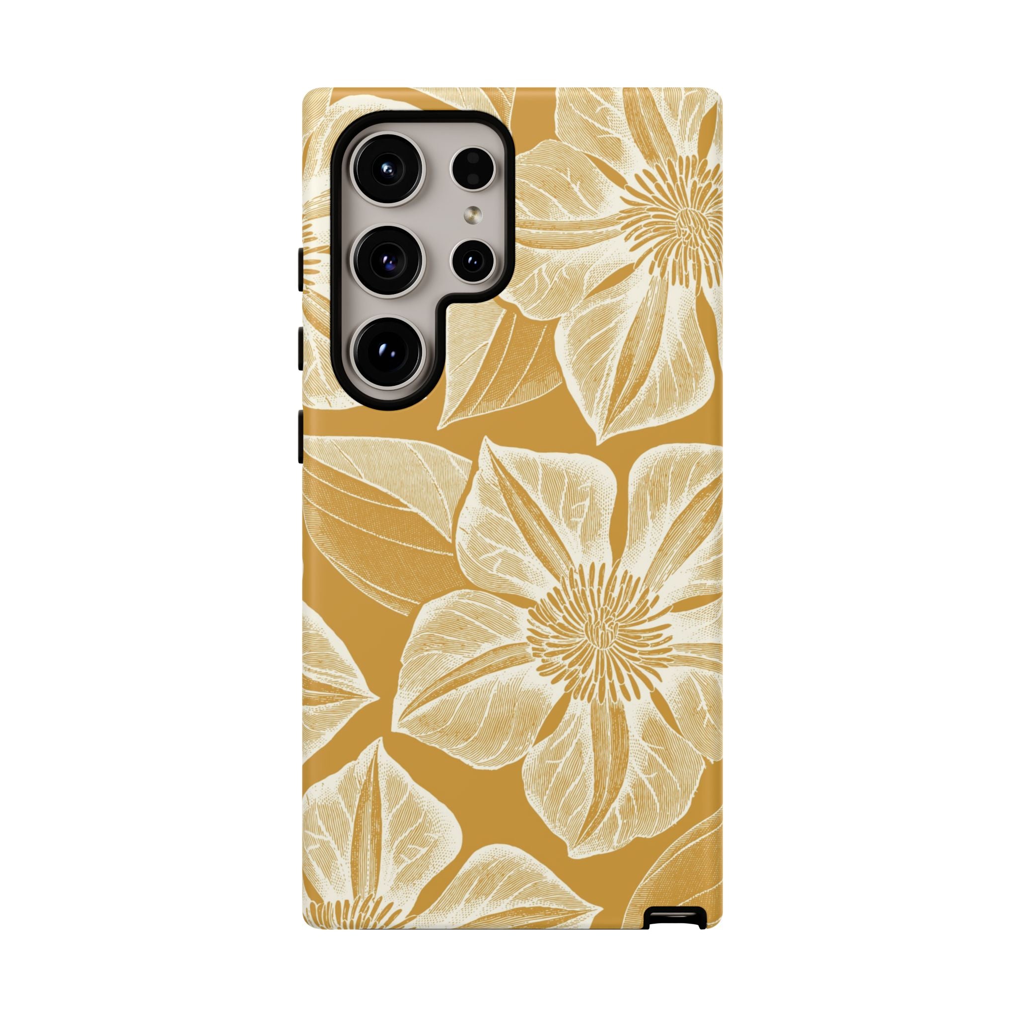 Vintage Bloom Gold Samsung Case