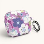Purple Cherry Blossom AirPods Case