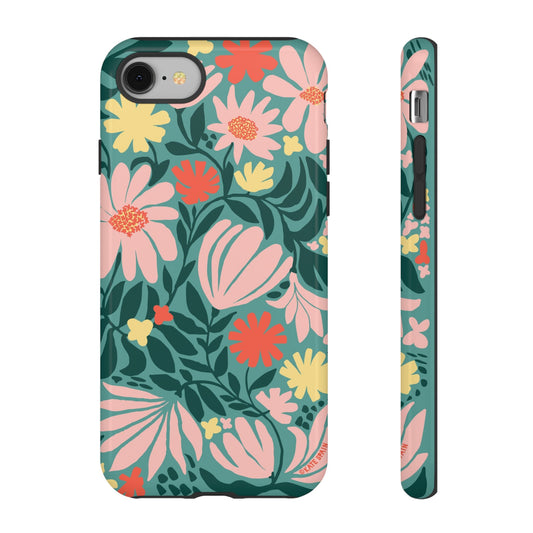 Botanica iPhone Tough Case Teal iPhone 8 Glossy