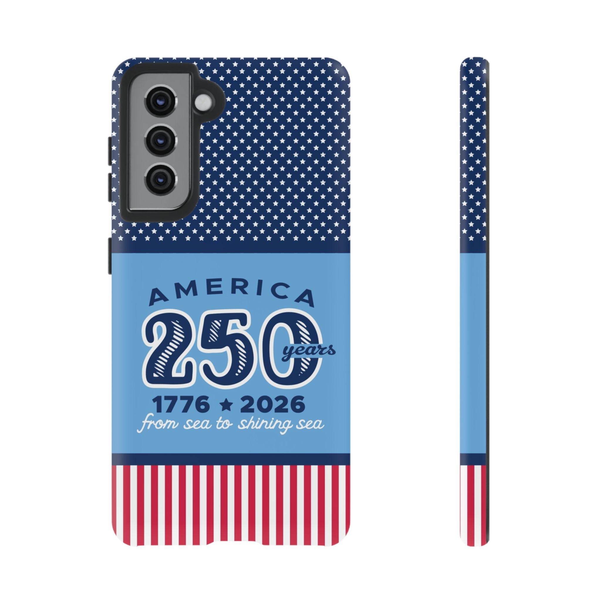 Sea to Shining Sea Samsung Galaxy S20 Ultra Case – Matte | angled side view showing camera cutout and slim fit