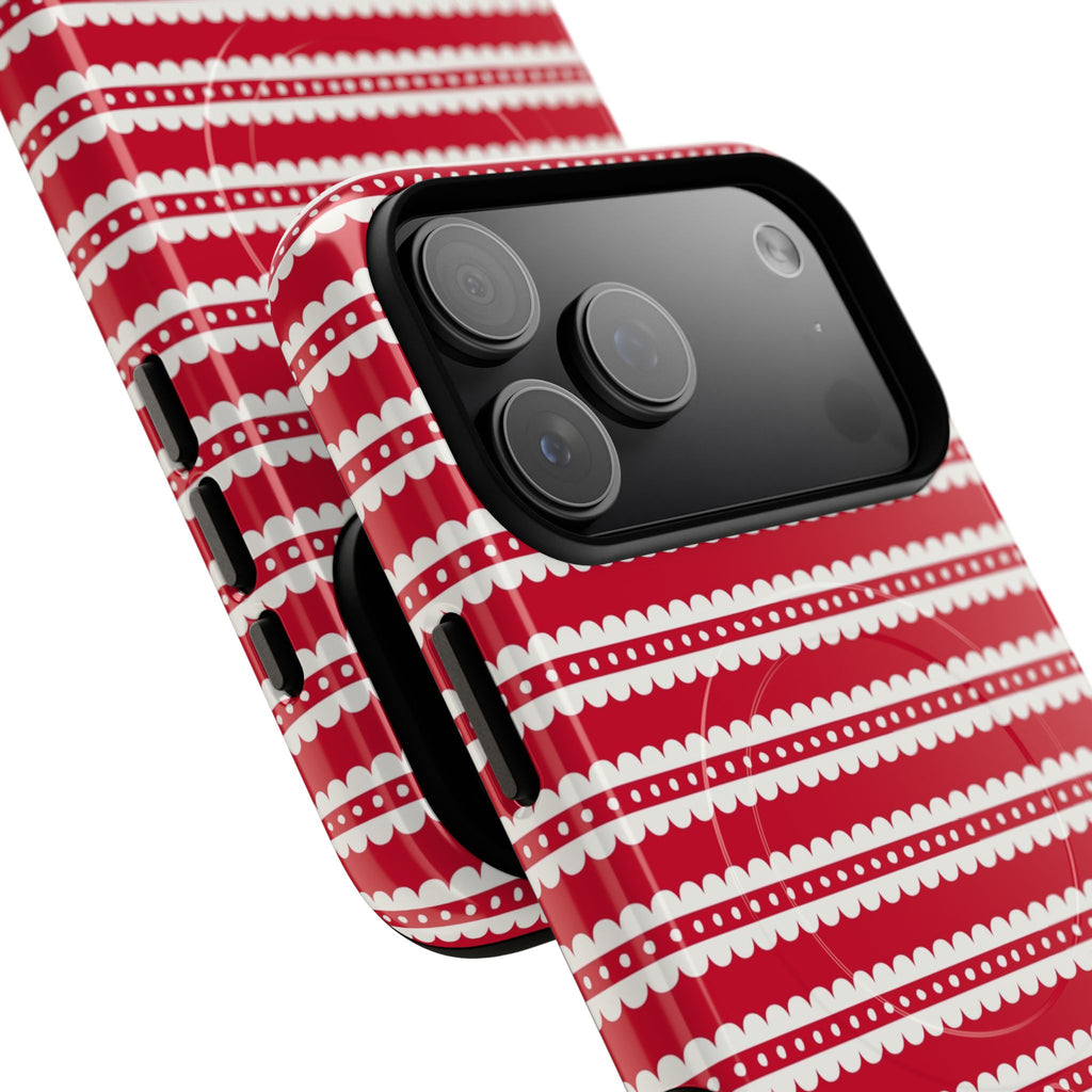 Candy Cane Stripe MagSafe iPhone Case